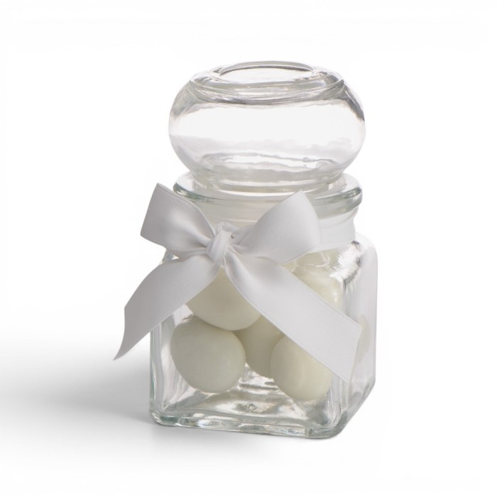 VASETTO VETRO PORTA CONFETTI H12.5CM X 5CM