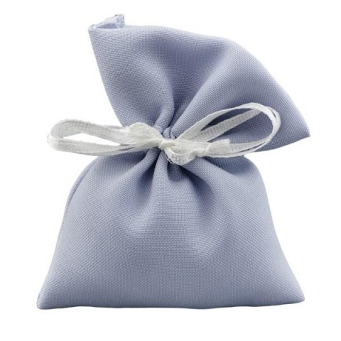 SACCHETTO COTONE CELESTE 8X10