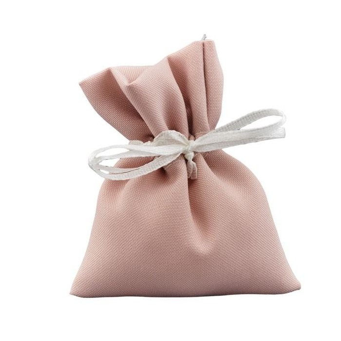 SACCHETTO COTONE ROSA 8X10CM