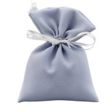 SACCHETTO COTONE CELESTE 10X14