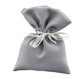 SACCHETTO COTONE GRIGIO 10X14C