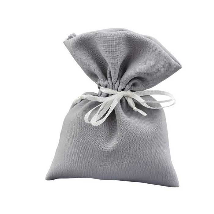 SACCHETTO COTONE GRIGIO 10X14C