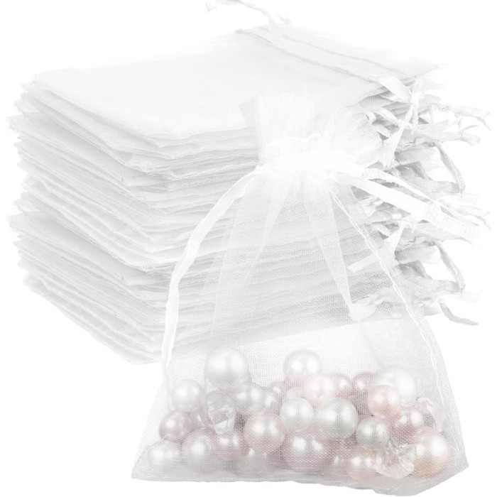 SACCHETTO ORGANZA CM 7X9 BIANCO