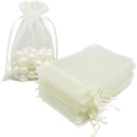 SACCHETTO ORGANZA CM 7X9 PANNA