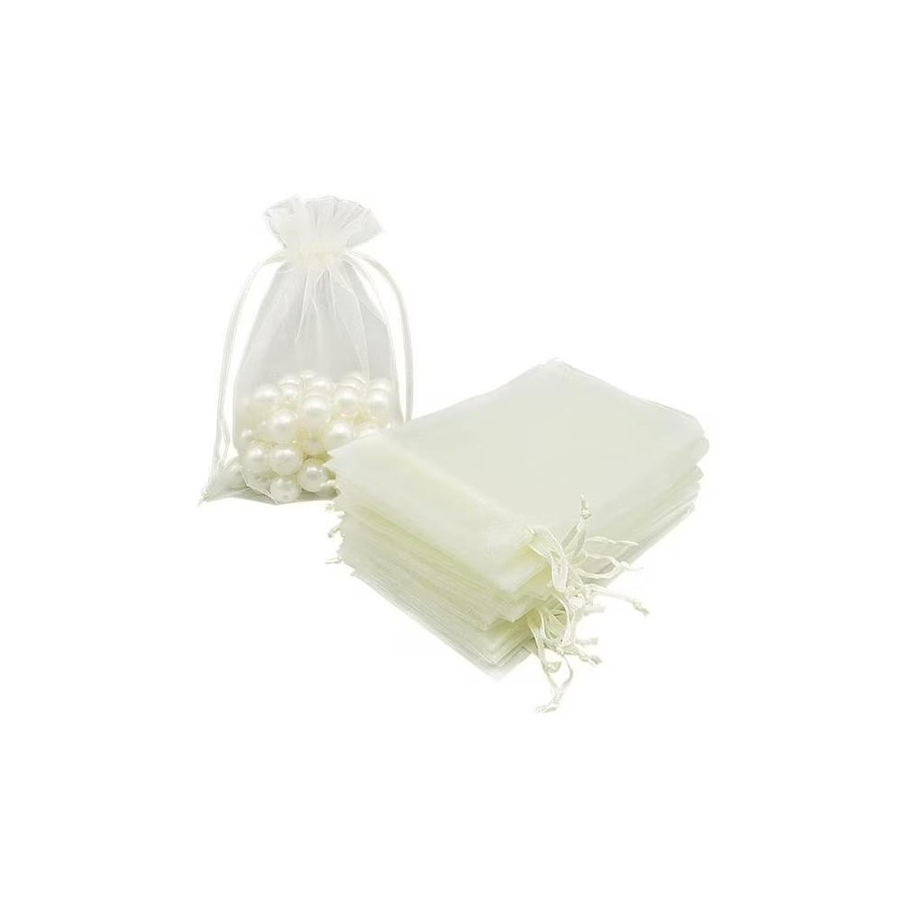 SACCHETTO ORGANZA CM 7X9 PANNA