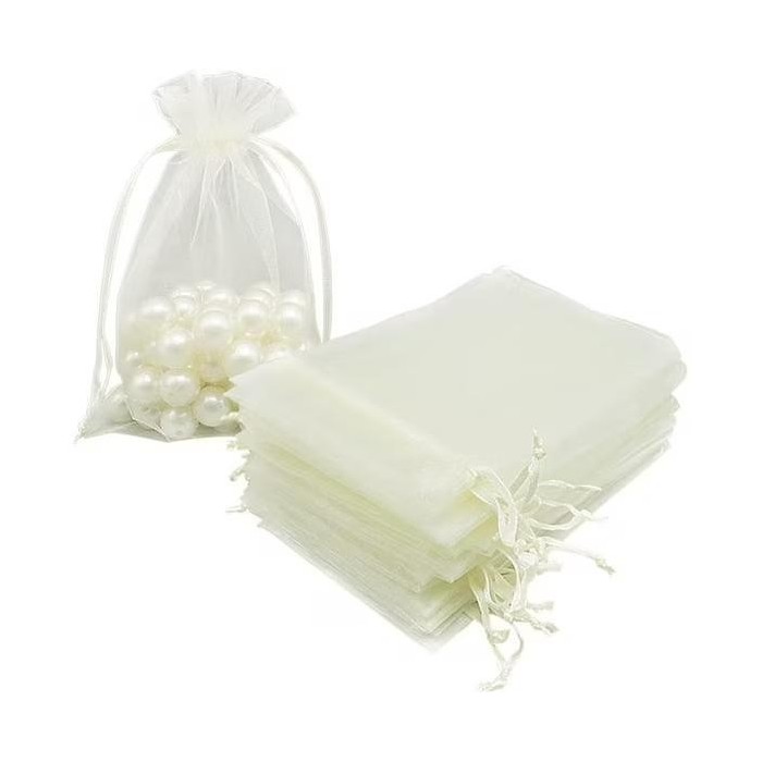 SACCHETTO ORGANZA CM 7X9 PANNA