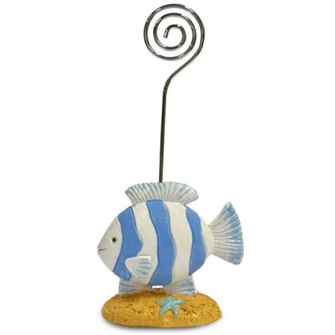 SEGNAPOSTO PESCE 6X12 CM WHITE AND BLUE