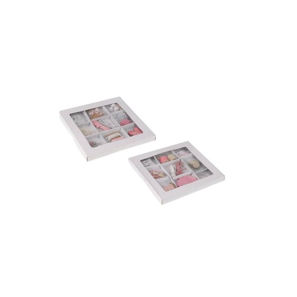 HOBBY SET 9PZ BIANCO ROSA 2ASS