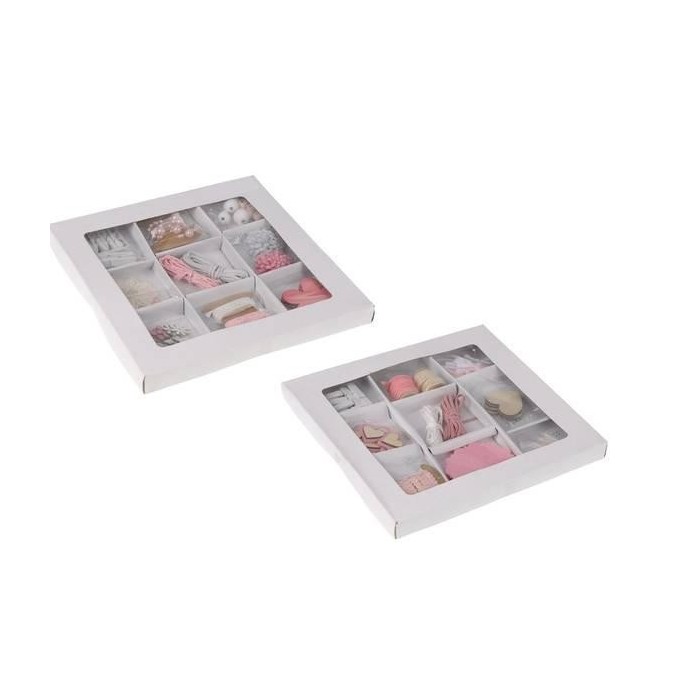 HOBBY SET 9PZ BIANCO ROSA 2ASS