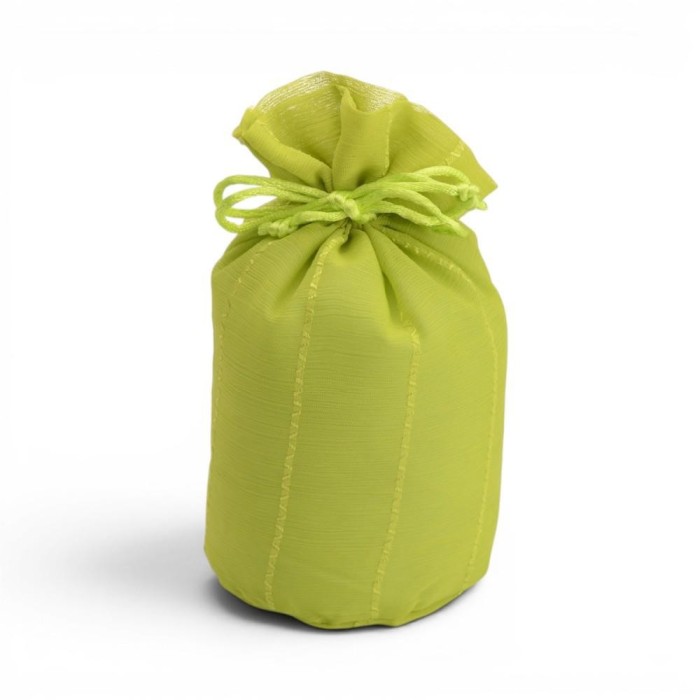 SACCHETTO GRANDE VERDE ORGANZA RIGATA
