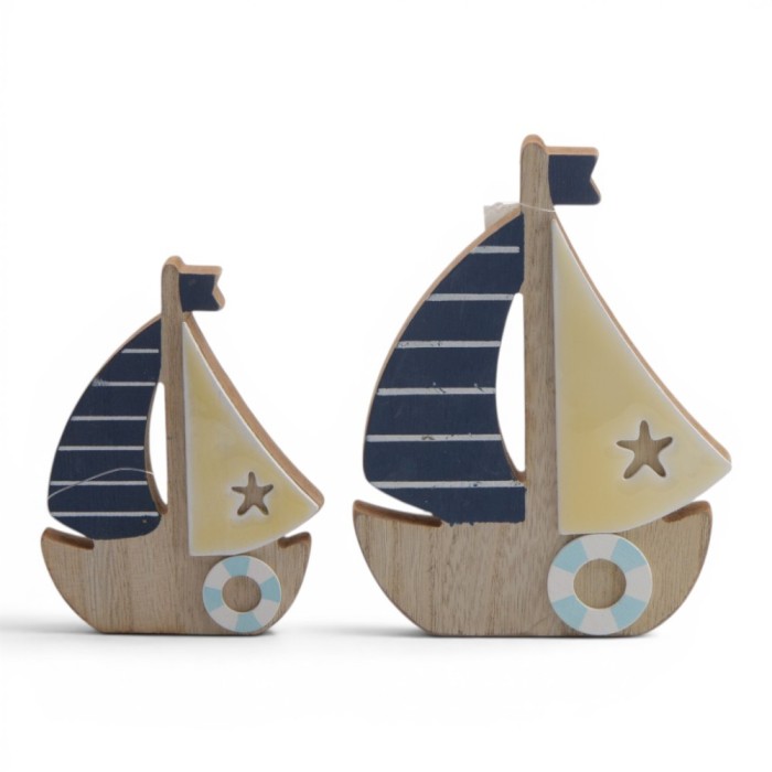BARCA IN LEGNO 9XH.12CM