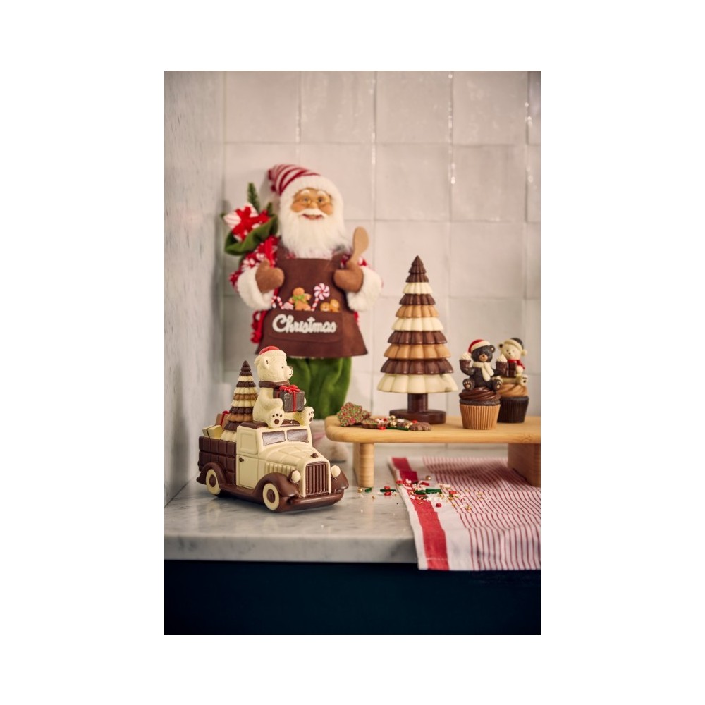 ORSETTO SU ALBERO DI CIOCCOLATA H.17.5