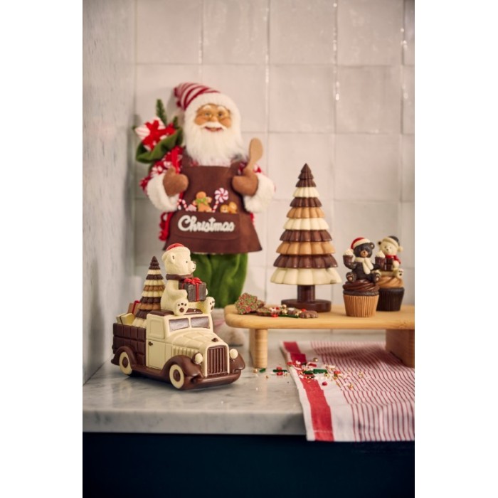 ORSETTO SU ALBERO DI CIOCCOLATA H.17.5
