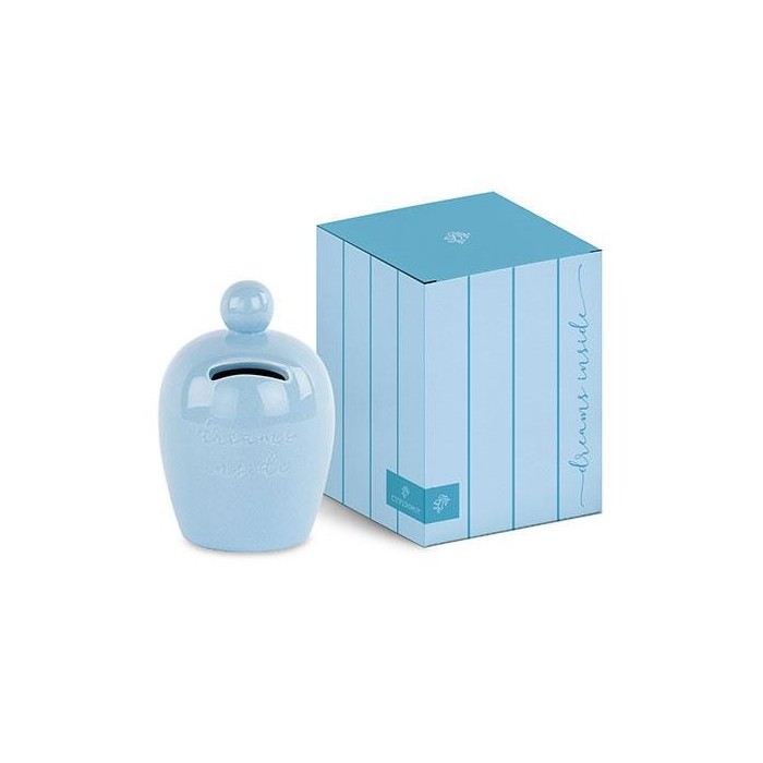 SALVADANAIO AZZURRO D8 H12 SCATOLA