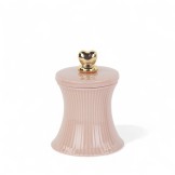 CANDELA PLISSE ROSA CON SCATOLA