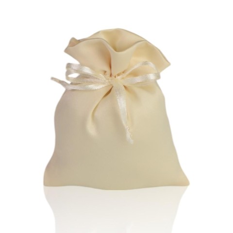 SACCHETTO RASO PANNA 10X13