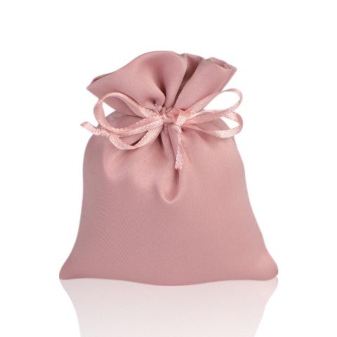 SACCHETTO RASO ROSA ANTICO 10X13