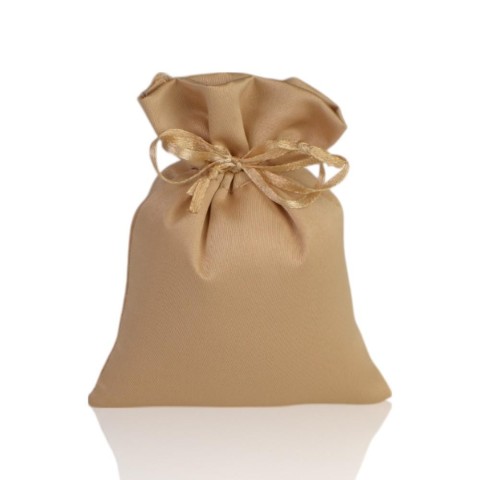 SACCHETTO RASO ORO 10X13