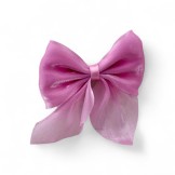 FIOCCO ORGANZA ROSA PC 8X8CM
