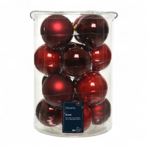 SFERA VETRO MIX RED D.8