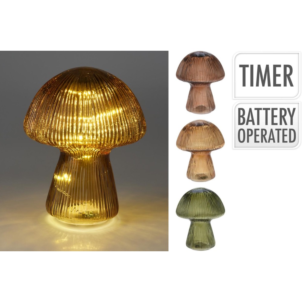 FUNGO VETRO 10LED H15 3COLORI