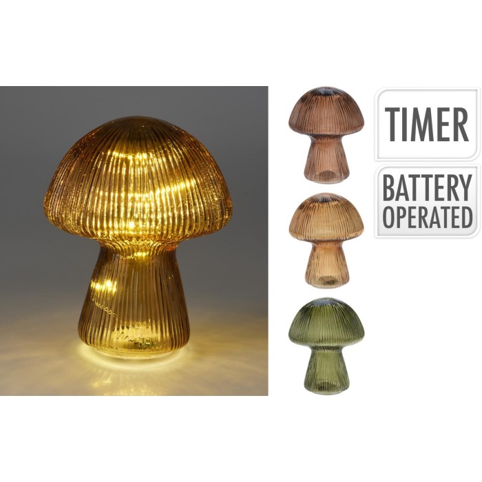 FUNGO VETRO 15LED H20 3COLORI