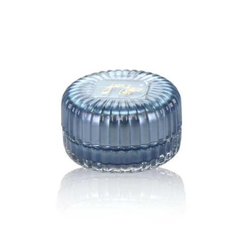 CANDELA VETRO H5X8CM CELESTE