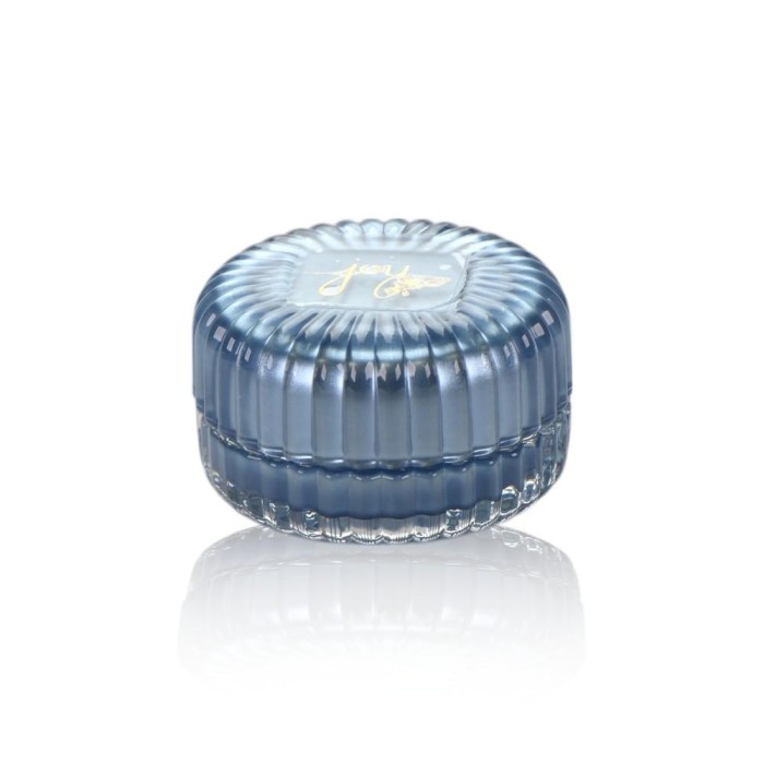 CANDELA VETRO H5X8CM CELESTE