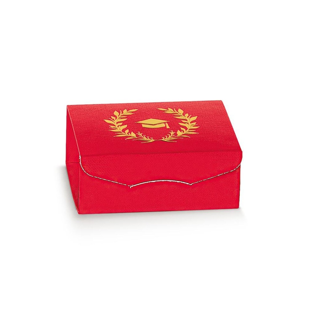 SCATOLA IN CARTONCINO PORTACONFETTI 70X70X30 MM. STAMPA ALLORO D'ORO