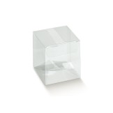 SCATOLA PLASTICA TRASPARENTE 80X80X90 MM.