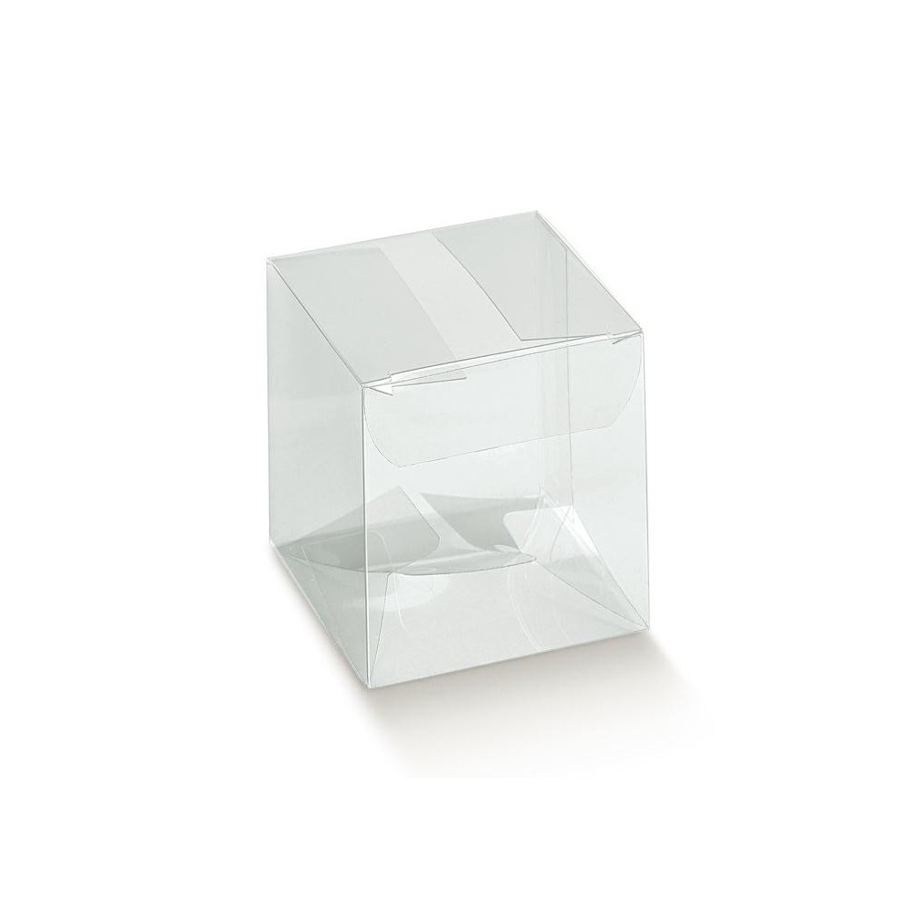 SCATOLA PLASTICA TRASPARENTE 80X80X90 MM.