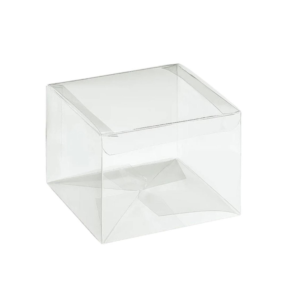 SCATOLA PLASTICA TRASPARENTE 80X80X60 MM.