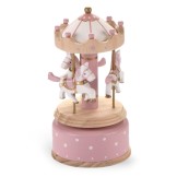 CARILLON IN LEGNO ROSA BABY GIRL 16.5X8.5