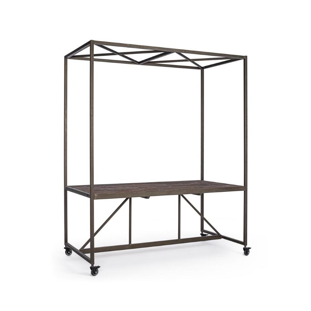 TAVOLO ESPOSITORE CON TETTO 180X90X220