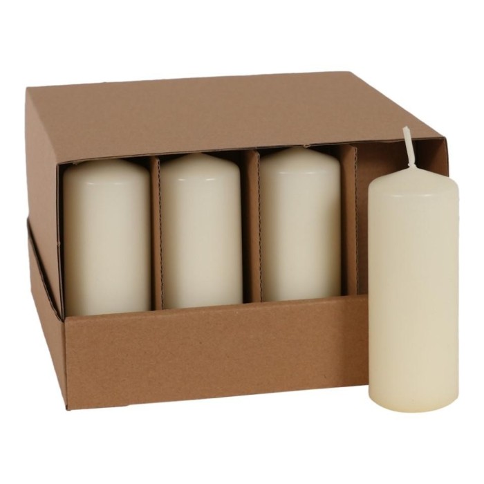 CANDELA CILINDRICA MM.100X40 CREMA
