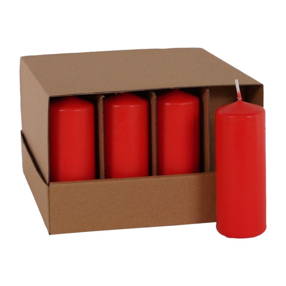 CANDELA CILINDRICA MM.100X40 ROSSO