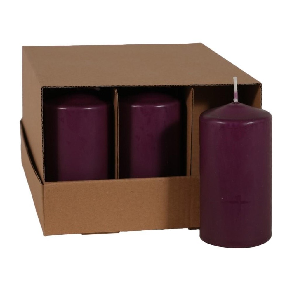 CANDELA CILINDRICA MM.100X50 BORDEAUX