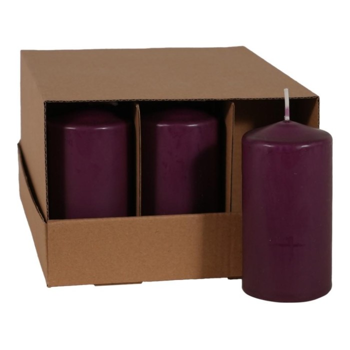 CANDELA CILINDRICA MM.100X50 BORDEAUX