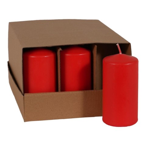 CANDELA CILINDRICA MM.100X50 ROSSO