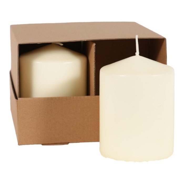 CANDELA CILINDRICA MM.100X60 CREMA