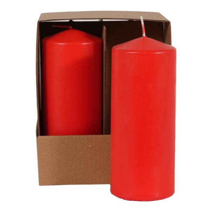 CANDELA CONICA MM.150X60 ROSSO