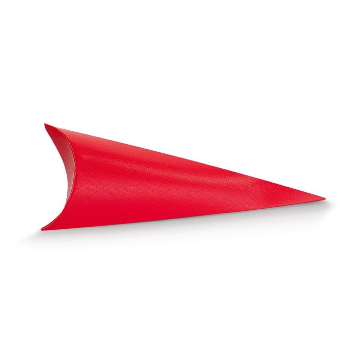 CONO BUSTA H.190MM. LINO ROSSO