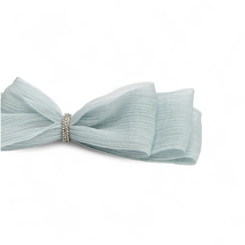 CHIFFON RIGATO CELESTE 15MMX15MT