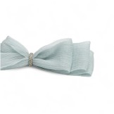 CHIFFON RIGATO CELESTE 25MMX15MT