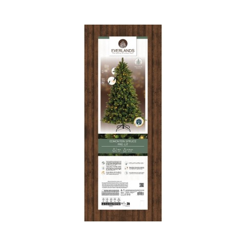 ABETE EDMONTON CON 350 LED H.180CM. VERDE 2