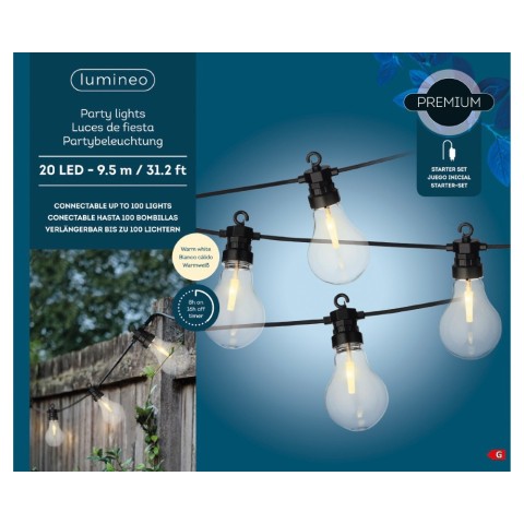 SERIE 20 LAMPADINE L.950CM. D.6CM.  DA ESTERNO