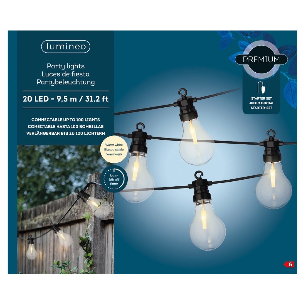 SERIE 20 LAMPADINE L.950CM. D.6CM.  DA ESTERNO