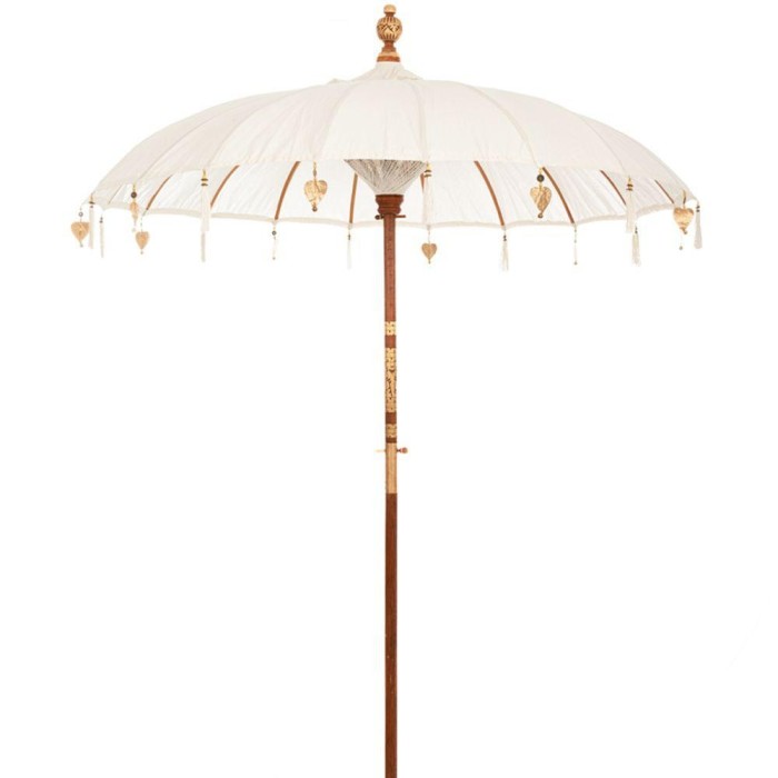 OMBRELLONE BIANCO D185x260CM BALI