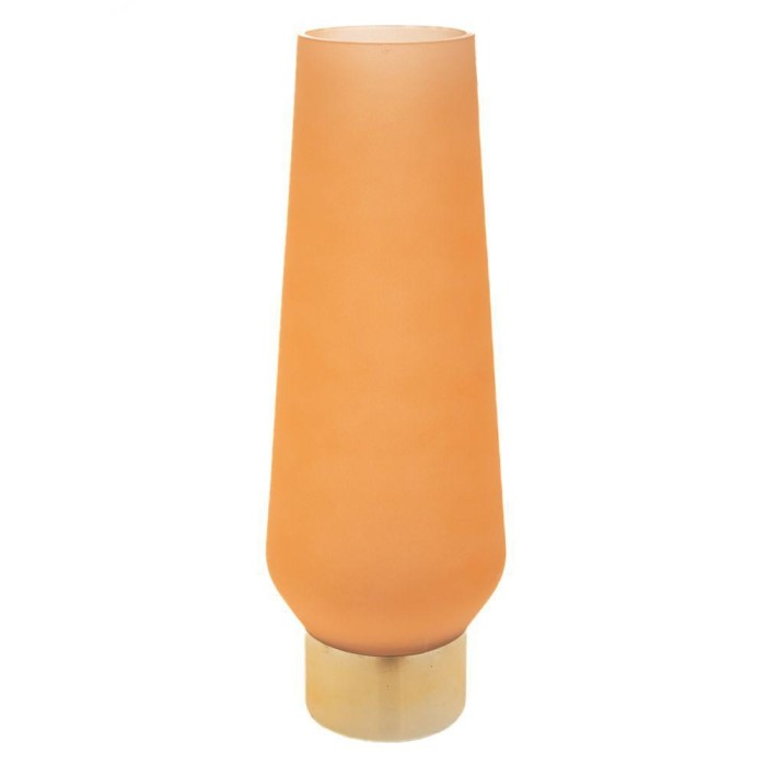 VASO VETRO ARANCIONE D.10X45