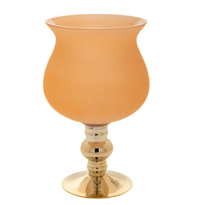 BICCHIERE VETRO ARANCIONE D.18